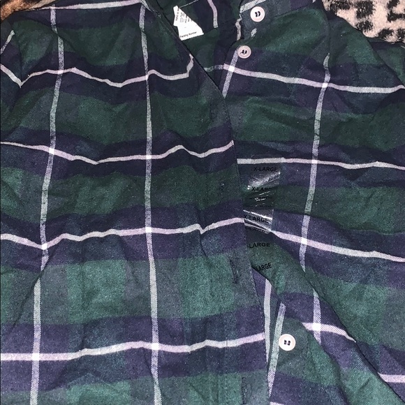 Tops - Women’s green plaid button down